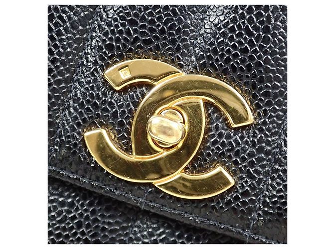 Borsa a tracolla Chanel con catena nera - vista 5