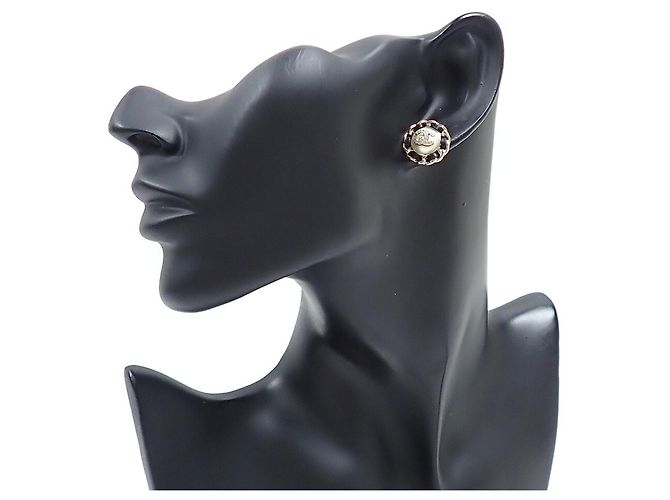 Pendientes Chanel de strass y perlas falsas - vista 8