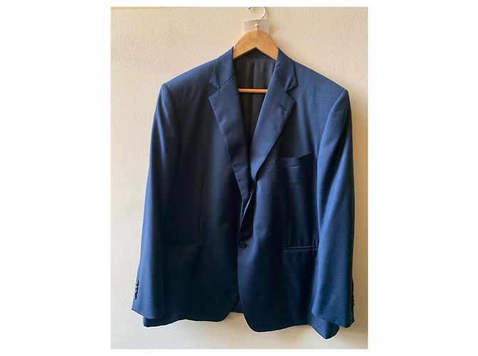 Ermenegildo Zegna Single-breasted blue jacket - view 13