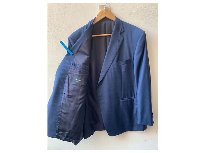 Ermenegildo Zegna Single-breasted blue jacket - view 6