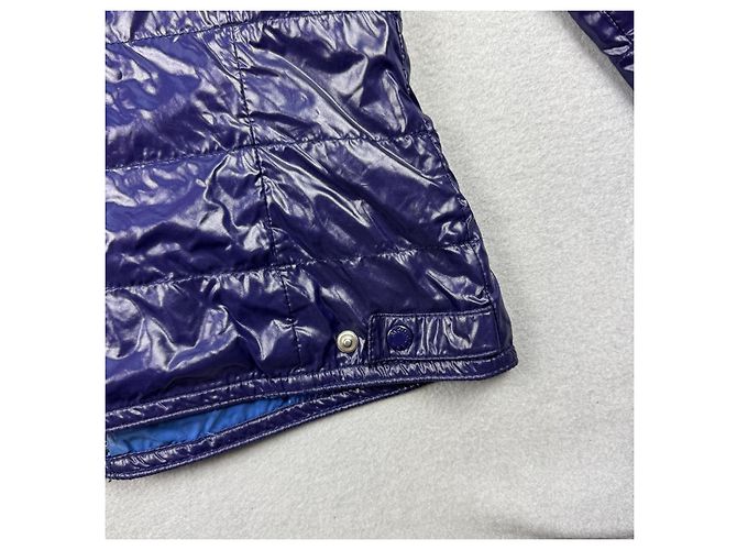 Casaco acolchoado com capuz Moncler Lil Navy Blue para mulher Tamanho 2 / M - vista 11