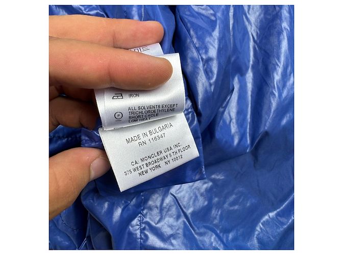 Casaco acolchoado com capuz Moncler Lil Navy Blue para mulher Tamanho 2 / M - vista 16