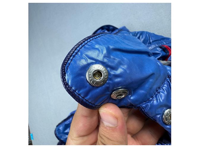 Casaco acolchoado com capuz Moncler Lil Navy Blue para mulher Tamanho 2 / M - vista 18