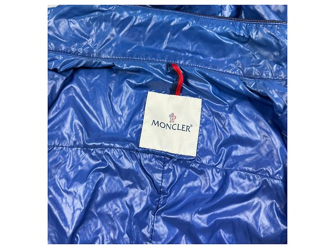 Casaco acolchoado com capuz Moncler Lil Navy Blue para mulher Tamanho 2 / M - vista 9