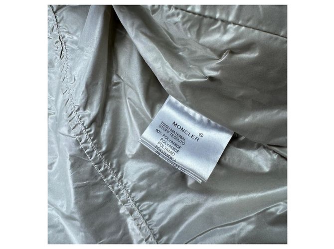 Chaqueta impermeable ligera con capucha Moncler Z8E0182 Beige para mujer Talla 1 / S - vista 11