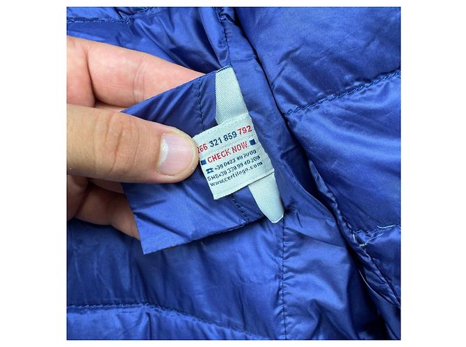 Chaqueta Blazer Ultraligera de Plumón Moncler Lisette Navy para Mujer Talla 1 / S - vista 14