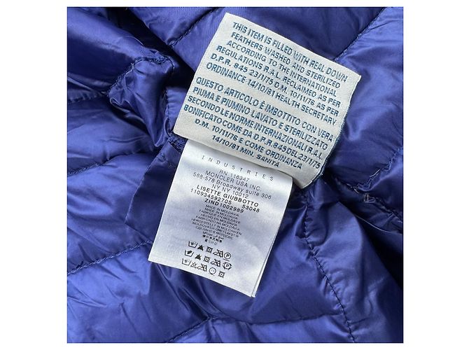 Chaqueta Blazer Ultraligera de Plumón Moncler Lisette Navy para Mujer Talla 1 / S - vista 17