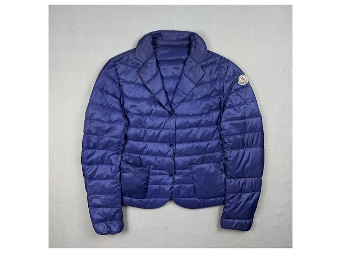Chaqueta Blazer Ultraligera de Plumón Moncler Lisette Navy para Mujer Talla 1 / S - vista 2