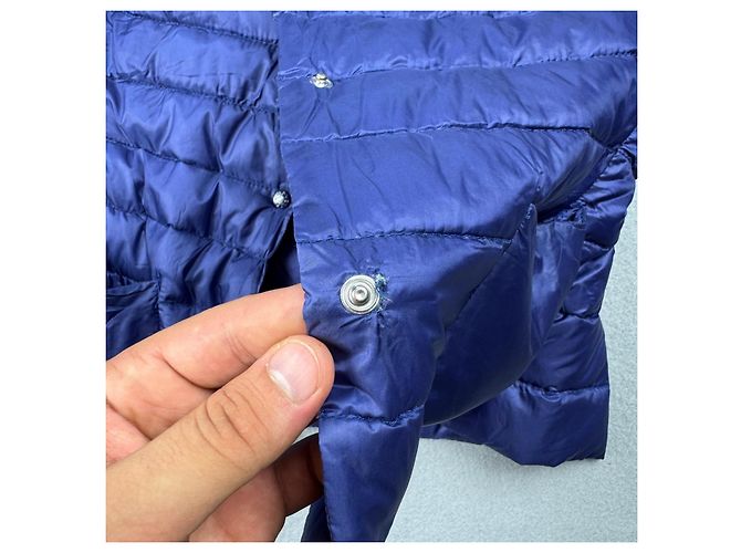 Chaqueta Blazer Ultraligera de Plumón Moncler Lisette Navy para Mujer Talla 1 / S - vista 20