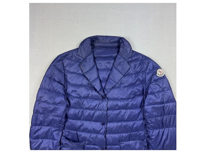 Chaqueta Blazer Ultraligera de Plumón Moncler Lisette Navy para Mujer Talla 1 / S - vista 5