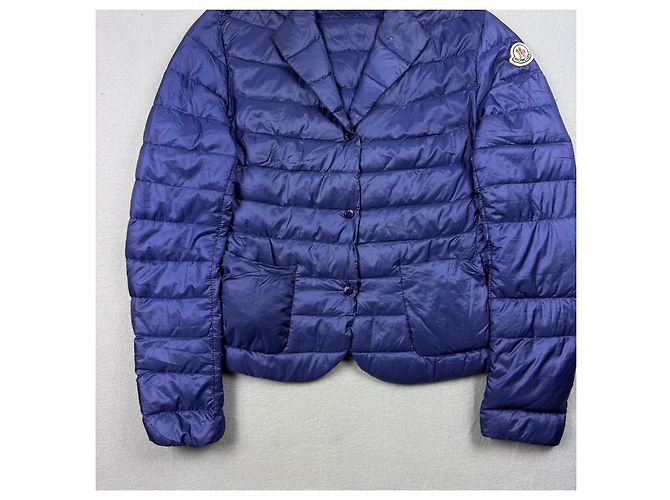 Chaqueta Blazer Ultraligera de Plumón Moncler Lisette Navy para Mujer Talla 1 / S - vista 6
