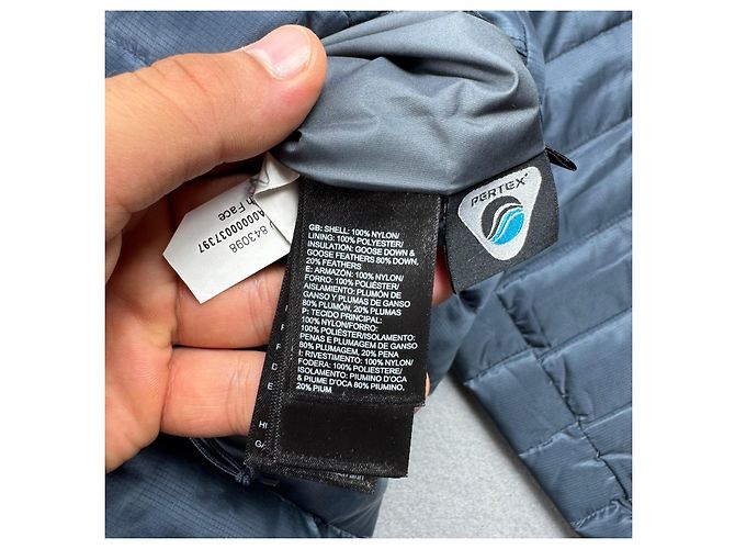 The North Face 600 Pertex Quantum Navy Blue Puffer Jacket Large Size L - vista 10