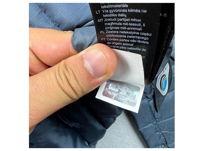The North Face 600 Pertex Quantum Navy Blue Puffer Jacket Large Size L - vista 11