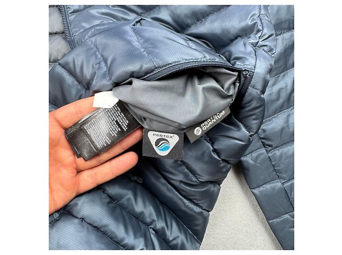 The North Face 600 Pertex Quantum Navy Blue Puffer Jacket Large Size L - vista 9