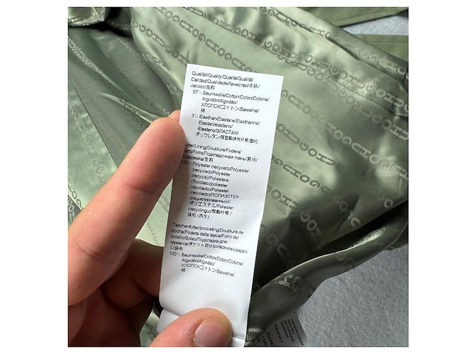 Hugo Boss Makaras-2 Gabardina cruzada verde - vista 10