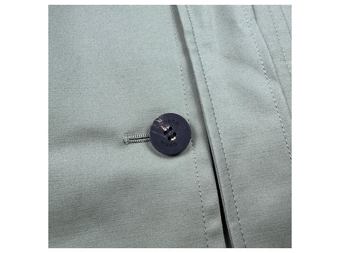 Hugo Boss Makaras-2 Gabardina cruzada verde - vista 6