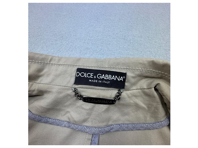 Gabardina beige con cinturón Dolce & Gabbana para mujer, Talla 38 - vista 10