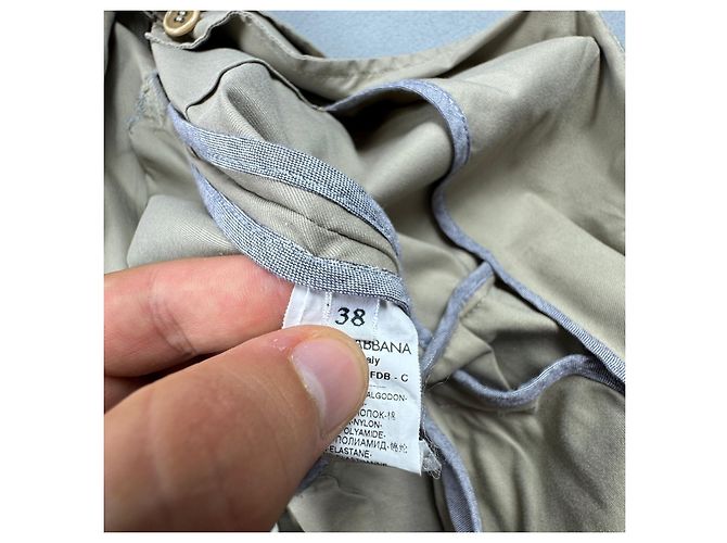 Gabardina beige con cinturón Dolce & Gabbana para mujer, Talla 38 - vista 12