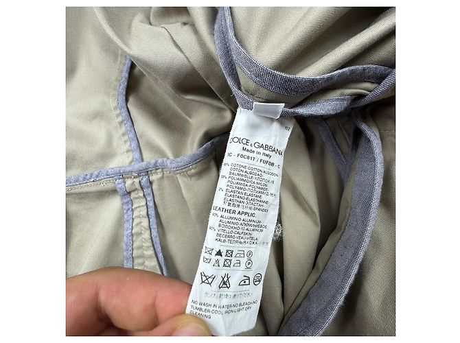 Gabardina beige con cinturón Dolce & Gabbana para mujer, Talla 38 - vista 13