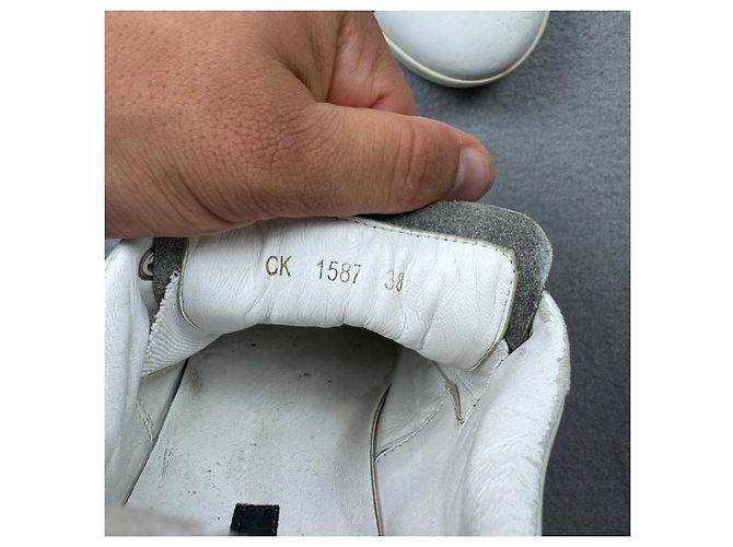 Dolce & Gabbana Sneakers Donna Pelle Bianca e Argento Taglia 38 - vista 13