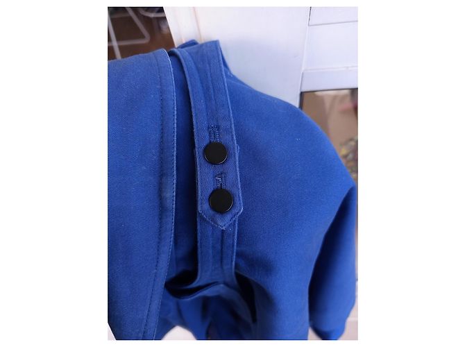 3.1 Phillip Lim Blue Cotton Belted Jacket - view 10