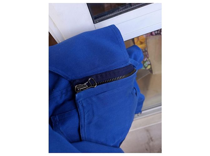 3.1 Phillip Lim Blue Cotton Belted Jacket - view 11