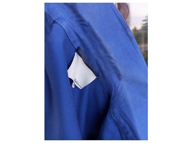3.1 Phillip Lim Blue Cotton Belted Jacket - view 12