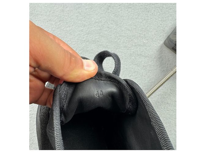 Apc A.P.C. Rue Madame Paris Stivaletti stringati in tela nera e gomma Taglia 40 / 25cm - vista 12
