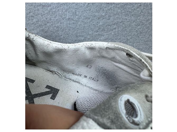Off White Off-White Cup Sole 3.0 White & Beige Leather Sneakers Size 43 / 27.5cm - view 14