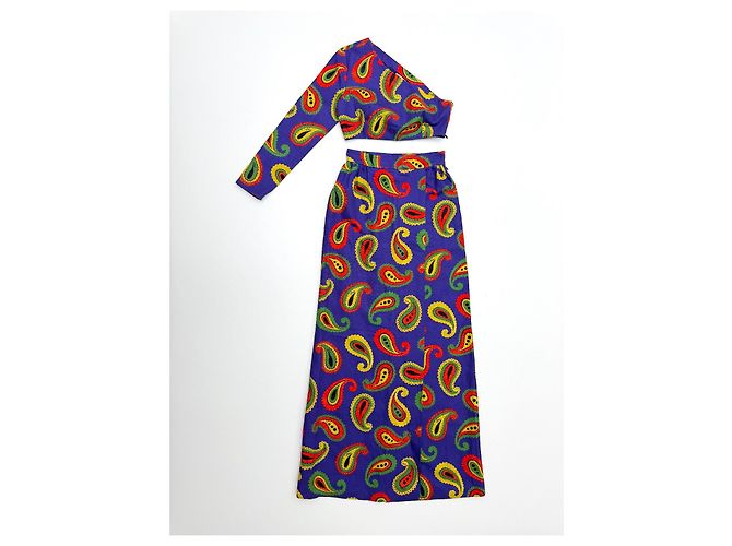 Gucci Set Top e Gonna Maxi Paisley Resort 2021 Epilogue - vista 4