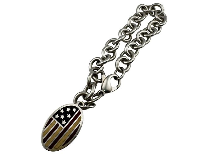 Autre Marque Bracciale con charm motivo Stars and Stripes Tiffany & Co. - vista 2