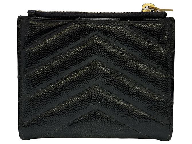 Portafoglio bi-fold Yves Saint Laurent Paris V-Stitch - vista 2