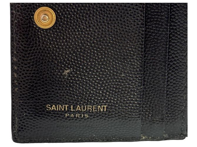 Portafoglio bi-fold Yves Saint Laurent Paris V-Stitch - vista 7