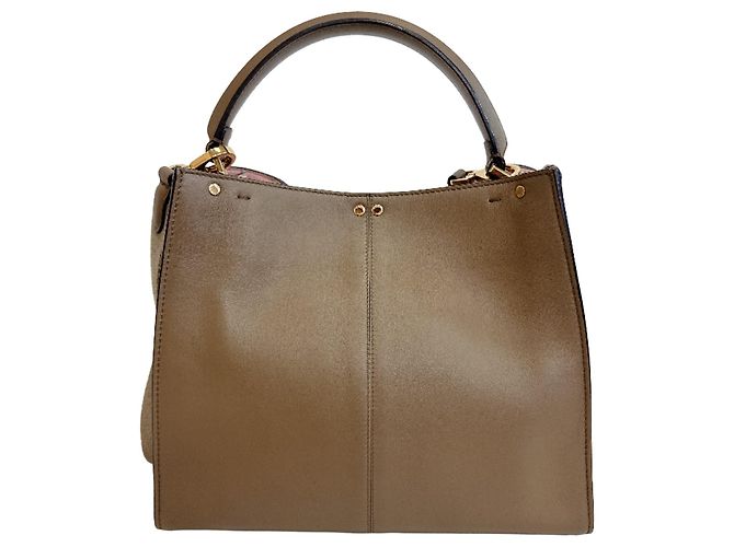 mala de ombro Medium em couro Fendi Peekaboo X-Lite - vista 2