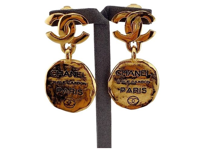 Chanel 31 Rue Cambon vergoldete Clip-Ohrringe - Ansicht 13