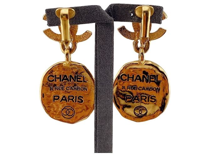 Chanel 31 Rue Cambon vergoldete Clip-Ohrringe - Ansicht 14
