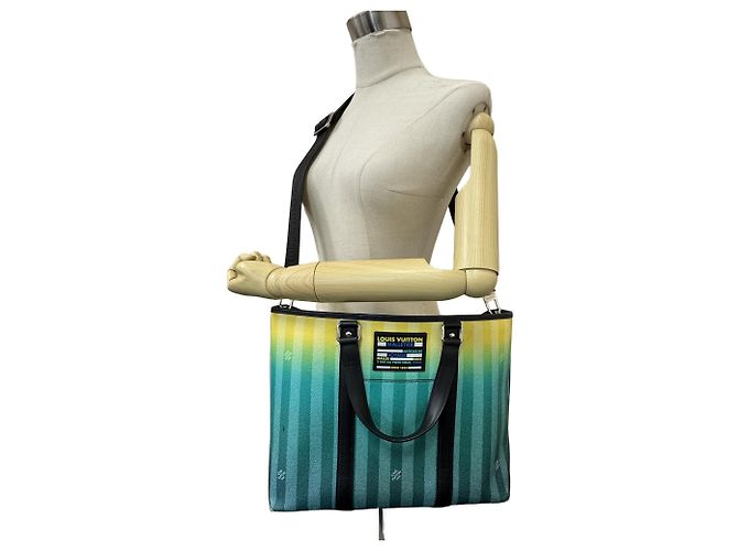 Louis Vuitton M59919 Weekend Tote PM Damier Stripe Shoulder Bag - vista 12