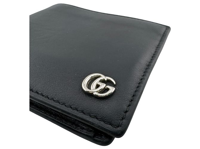 Gucci Double G GG Marmont Leder Bi-fold Geldbörse - Ansicht 7