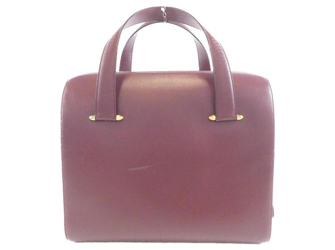 Cartier Handtasche aus rotem Leder - Ansicht 2