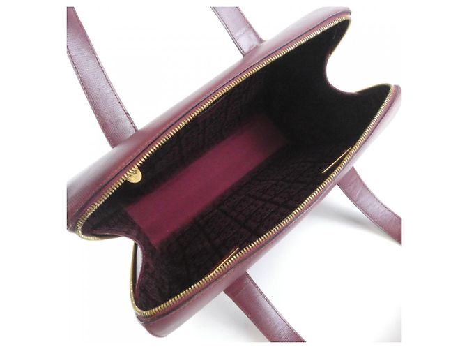 Cartier Handtasche aus rotem Leder - Ansicht 8