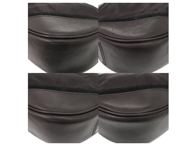 Bolsa de ombro em nylon e couro com padrão Burberry Check - vista 4
