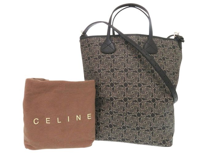 Céline Borsa Tote 2-Way Sulky in pelle nera Celine - vista 2