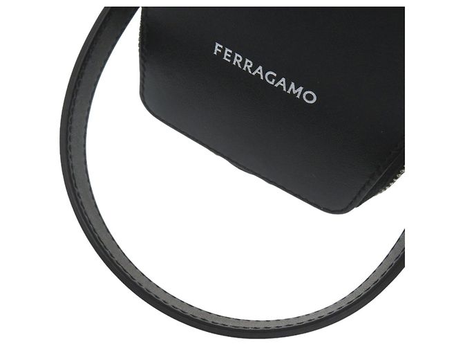 Borsa Vanity in pelle nera Salvatore Ferragamo - vista 2