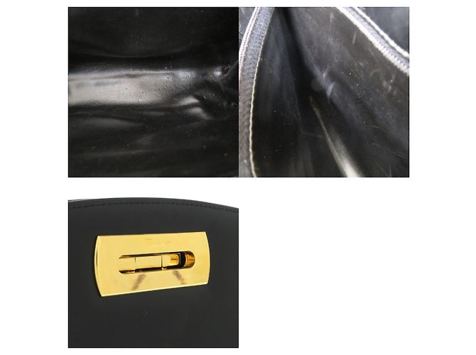 Borsa a tracolla Salvatore Ferragamo Gancini con catena nera - vista 8