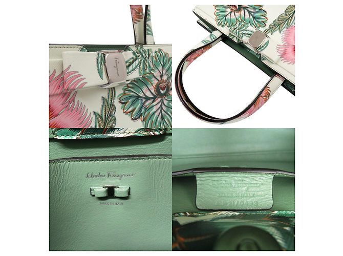 Borsa Salvatore Ferragamo Vara Ribbon Flower - vista 8