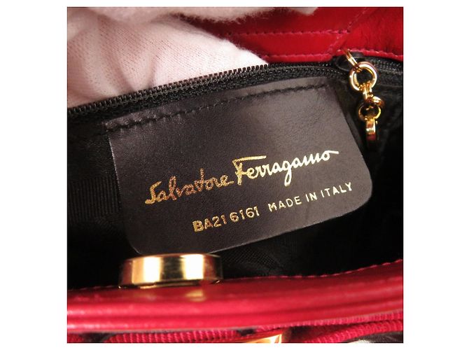 Borsa a secchiello in pelle Salvatore Ferragamo Vara Ribbon - vista 7