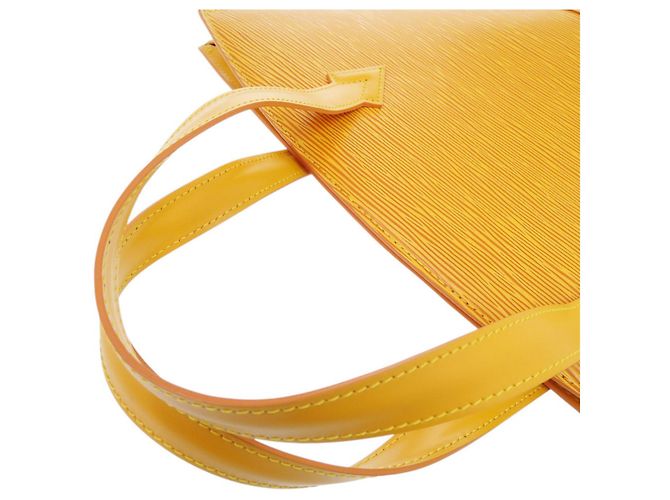 Sac à main Louis Vuitton Saint Jacques Epi Yellow - vue 8