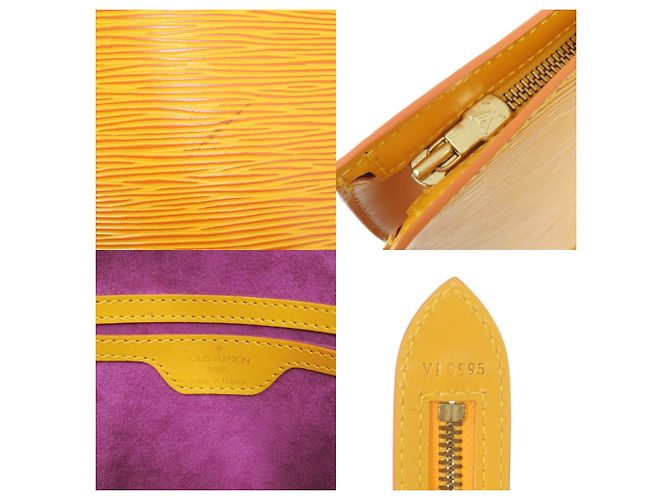 Sac à main Louis Vuitton Saint Jacques Epi Yellow - vue 9
