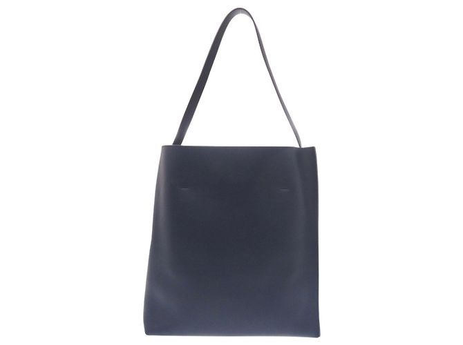 Borsa hobo Marni Museo Medium in pelle blu navy - vista 3