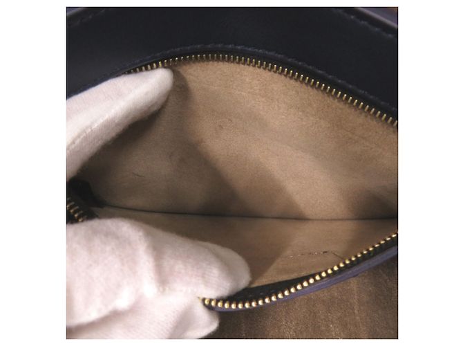 Borsa hobo Marni Museo Medium in pelle blu navy - vista 8